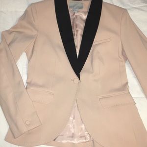 H&M light pink suit jacket